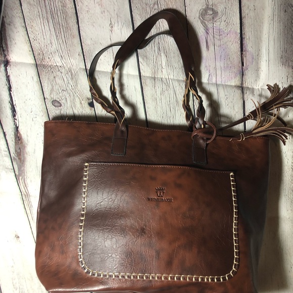 Weimeibaige Oversized PU Leather Tote - Picture 4 of 8